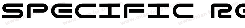 Specific Regular字体转换